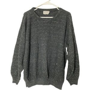 Milestone Vintage Shinning Black Sweater. L